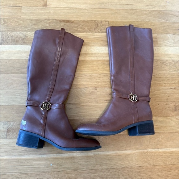 Tommy Hilfiger Caramel brown Knee-High Boots size 9.5 M - Picture 5 of 10